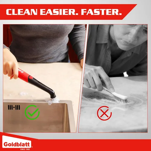 Miniatura 6 de Goldblatt Kit de limpieza eléctrica inalámbrica de 18 piezas, cepillo eléctrico de mano para baño, cocina, ducha, azulejos, lechada y superficies