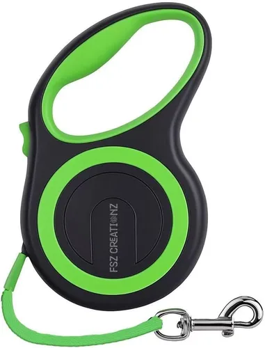 Miniatura 5 de Correa retráctil para perro, correa de nailon resistente no masticable de 16.4 ft con gancho giratorio de 360°, bloqueo de un solo toque, mango
