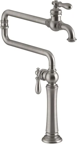Miniatura 14 de KOHLER 99271-CP Artifacts Grifo de fregadero de cocina con boquilla extendida de 22 pulgadas, cromo pulido