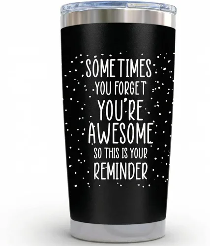 Miniatura 14 de Regalos para papá para el día del padre, a veces te olvides de tus increíbles regalos, tazas negras de 14 onzas para padres que piensan en ti, Negro