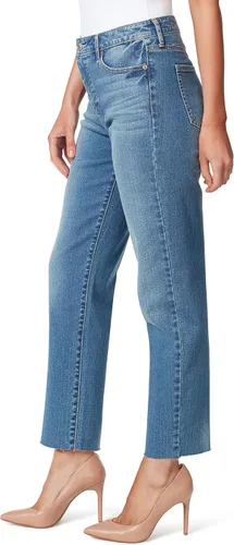 Miniatura 2 de Jessica Simpson Jeans de pierna recta desgastados de tiro alto para mujer
