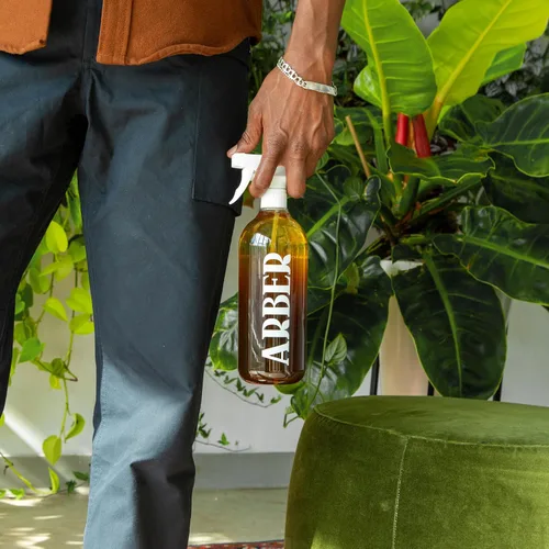 Miniatura 7 de Arber - Botella pulverizadora de 32 onzas para plantas y hogar – Pulverizador de gatillo recargable translúcido con boquilla ajustable