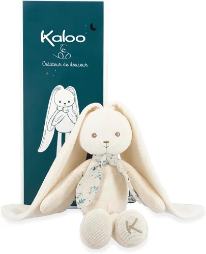 Miniatura 18 de Kaloo Lapinoo My First Friend K969938 - Conejo de pana, lavable a máquina, 10 pulgadas de alto en caja de regalo, color aguamarina a partir de 0 años