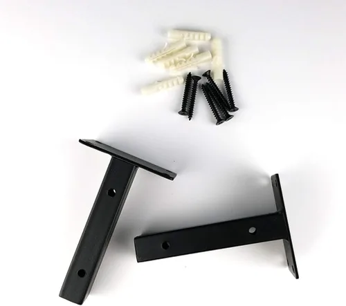 Miniatura 8 de Soporte de estante flotante oculto para montaje en pared, soportes ocultos para estanterías de hierro, muebles, cocina, oficina, estanterías