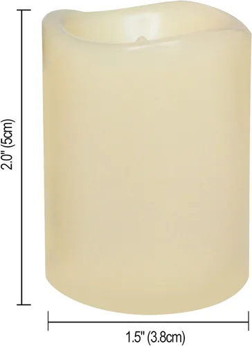 Miniatura 4 de Candle Choice Paquete de 12 velas votivas LED sin llama, funciona con baterías, velas de mesa de plástico, decoración del hogar, bodas, fiestas