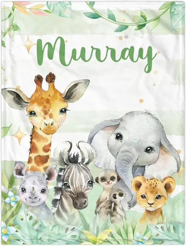 Miniatura 20 de Manta de Bebé Personalizada para Niños, Manta de Bebé Personalizada con Nombre Súper Suave Mantas con Nombre Personalizadas para Niños, Mantas