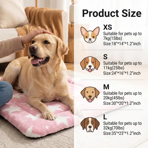 Miniatura 5 de Tapete de cama para gatos y perros, tapete reversible para jaula de perro, suave y transpirable, cama duradera para perros y gatos extra pequeños