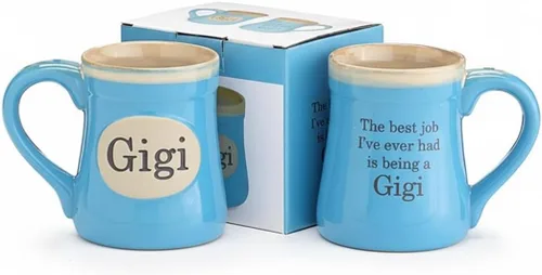 Miniatura 3 de burton+BURTON GiGi Taza de café de cerámica de 18 onzas, taza de té floral rosa en caja de regalo decorativa a juego, selección de regalo del día