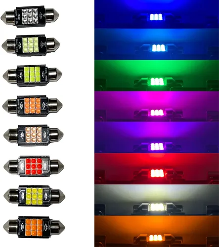 Miniatura 3 de SOCAL-LED - Bombilla LED de 0.157 x 1.220 in de Canbus Super Bright 3030 Chipset para interior de coche, luz de cúpula DE3175, luz de mapa, azul
