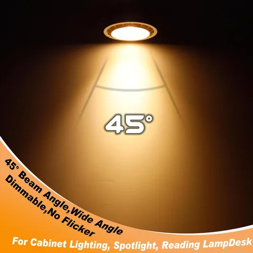 Miniatura 6 de Heifymi Reflector regulable E17 tipo base intermedia R14 de 6 W (equivalente a 60 vatios), blanco cálido 2700 K, 600 lúmenes, bombilla LED E17