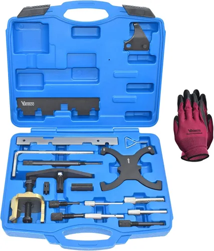 Kit de herramientas de sincronización de árbol de levas del motor, herramientas de bloqueo del volante, Ford Fiesta Focus Volvo Mazda 1.25 1.4 1.6