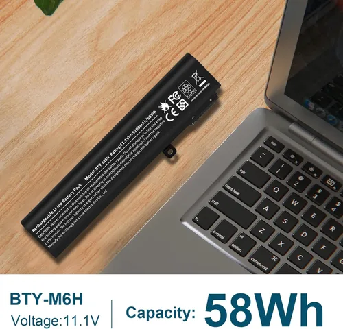 Miniatura 4 de BTY-M6H MS-16J2 - Batería para portátil MSI GE72 2QC 2QD GL62 GL62M GL72 GL62-6QD-030FR GL62-6QC GE62 GE62VR GE63 GE63VR GP62 GP62 GP63 GP72 P62MVR