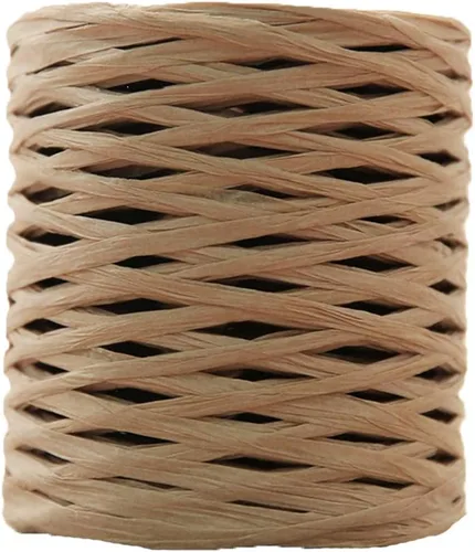 Miniatura 11 de Hilado de ganchillo negro para sombrero de sol de verano, bolsa de playa, hilo de paja de ganchillo hilo de rafia hecho a mano, 656.2 ft/218 yardas