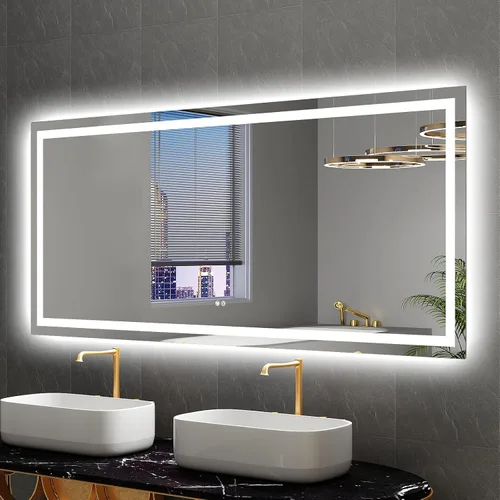 Miniatura 11 de Espejo LED para baño de 20 x 28 pulgadas, espejos de tocador de baño iluminados con luces, espejo antivaho más brillante con iluminación frontal