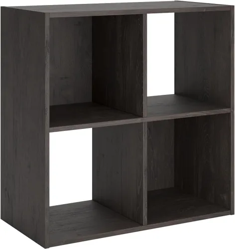 Miniatura 38 de Diseño exclusivo de Ashley Paxberry. Organizador de almacenamiento o librero moderno de 6 cubos, color blanqueado
