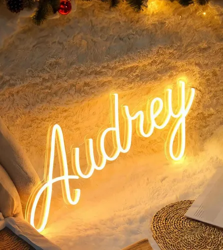 Miniatura 5 de CIONAOR Letrero de neón personalizado, letrero LED con nombre personalizado para habitación de niños y niñas, letrero de neón para telón de fondo