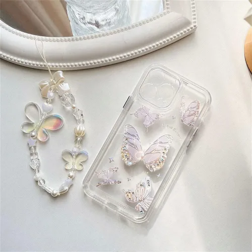 Miniatura 4 de Funda compatible con iPhone 11 Pro Max con bonito diseño de flores negras y sencillas, para mujeres, adolescentes y niñas, funda protectora de lente