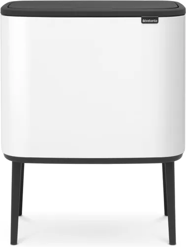 Miniatura 30 de Brabantia Bo Cubo de basura - 1 cubo interior de 9.5 galones (acero mate FPP) cubo de basura para residuos/reciclaje, compartimento extraíble +