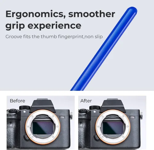 Miniatura 4 de K&F Concept Paquete de 20 sensores de fotograma completo, hisopos de limpieza, cámara digital DSLR SLR, CCD seco CMOS, hisopos limpios compatibles