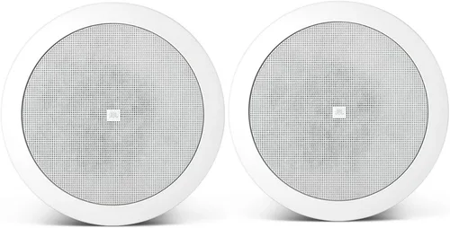 JBL Profesional 24C Micro 4.5 pulgadas Fondo/Primer Plano Altavoz de techo, blanco, se vende por par