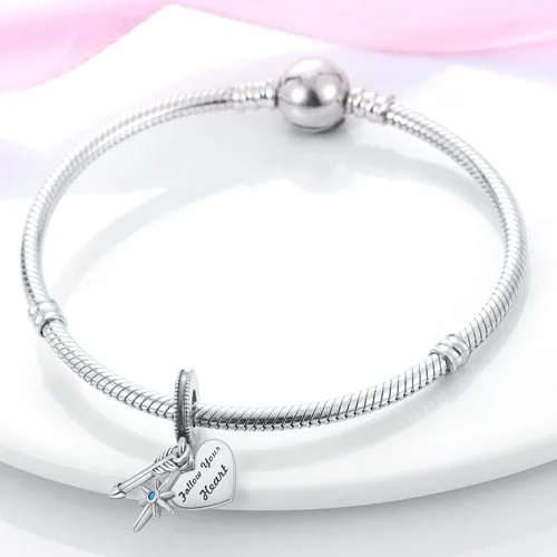 Miniatura 4 de TINSLO Charms Beads fits for Charms Bracelets for Woman 925 sterling silver suspension pendants and CZ stones women DIY jewelry