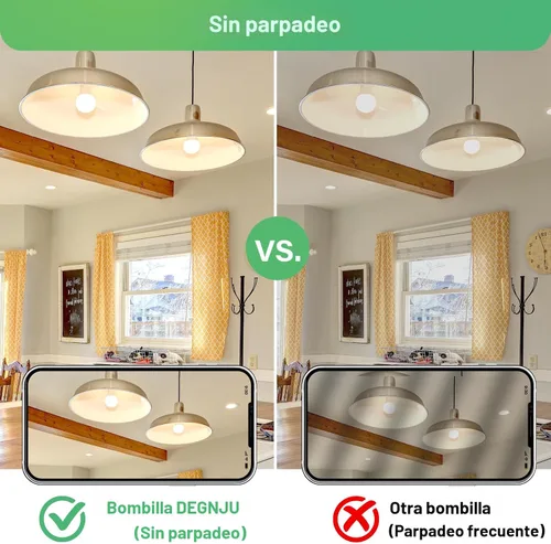 Miniatura 5 de DEGNJU Bombillas LED A19, bombillas LED equivalentes a 60 W, blanco suave 2700 K, 800 lúmenes, base estándar E26, no regulable, bombillas LED