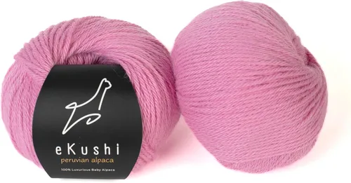 Miniatura 68 de 100% Hilo de Alpaca para Bebé para Tejer y Ganchillo - Juego de 3 Madejas de Hilo Premium DK - Ligero, Hipoalergénico y Térmico Hecho en Perú - N010