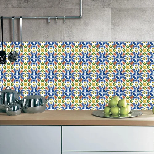 Miniatura 9 de 15 calcomanías autoadhesivas para azulejos, calcomanías de pared para salpicaduras de pared para cocina, sala de estar, baño, calcomanías de pared