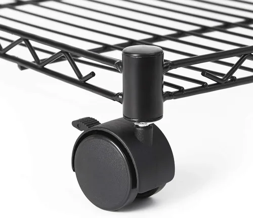 Miniatura 4 de DormCo Suprima - Estante cuadrado con ruedas para debajo de la cama, color negro