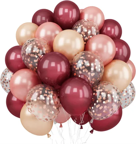 Miniatura 20 de Globos negros dorados, paquete de 60 globos de látex de 12 pulgadas negros metálicos cromados dorados con globo de confeti dorado para hombres
