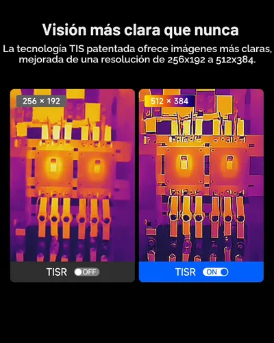 Miniatura 4 de TOPDON TC005 - Cámara de imagen térmica de doble cámara IR de alta resolución 256 x 192 con vida útil de batería de 12 horas y cámara de luz visual