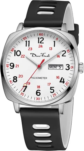 Diaofendi Reloj de enfermera impermeable para profesionales médicos, mujeres y hombres, 24 horas con segunda mano, esfera militar fácil de leer