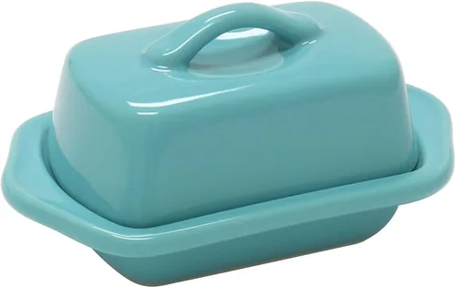 Miniatura 3 de Chantal Mini plato de mantequilla cubierto de cerámica, 5 pulgadas, gris desteñido