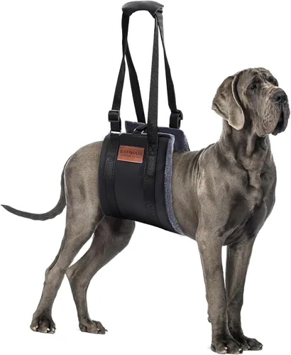 Miniatura 11 de Cabestrillo para Perros para Patas Traseras, Arnés de Elevación para Perros, Cabestrillo de Cinta Mágica para Perros Grandes con Soporte para Patas
