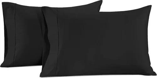 Miniatura 3 de LANE LINEN Juego de 2 almohadas tamaño Queen, suaves 100% algodón egipcio, frescas y lisas de 1000 hilos, fundas de almohada - Azul Estate