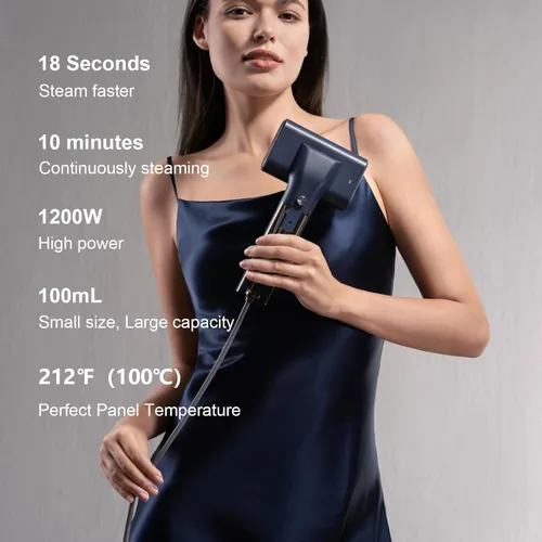 Miniatura 2 de Vaporizador G10 para ropa, plancha portátil y vaporizador de viaje, vaporizador de mano para ropa, 0.9 libras, mini plancha de vapor de 1200 W