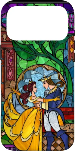 Miniatura 22 de Disney Beauty and the Beast Belle y Príncipe - Funda de vidrio manchado para iPhone 12 Pro Max