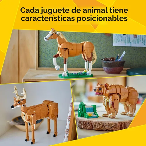 Miniatura 5 de LEGO Creator 3 en 1 hermoso juguete de construcción de caballos para niños, bloques de construcción y juguete de aprendizaje para niñas y niños, a