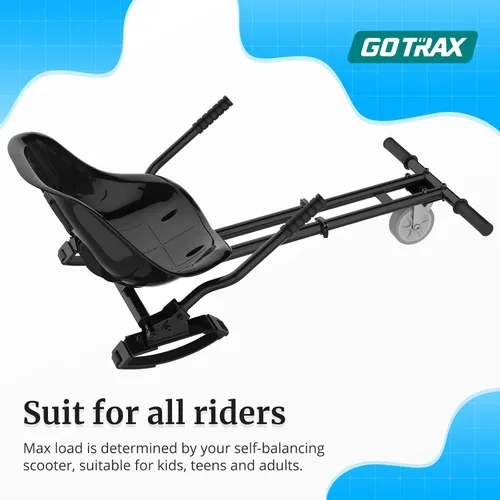 Miniatura 5 de Gotrax Hoverboard - Accesorio de asiento de kart para patineta de equilibrio automático de 6.5", 8", 8.5", 10", longitud del marco ajustable