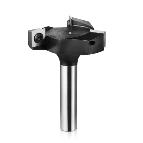 Genmitsu Broca de enrutador de superficie de spoilboard CNC, vástago de 1/2 pulgada de diámetro de corte de 2-9/25 pulgadas de diámetro de 3 alas,