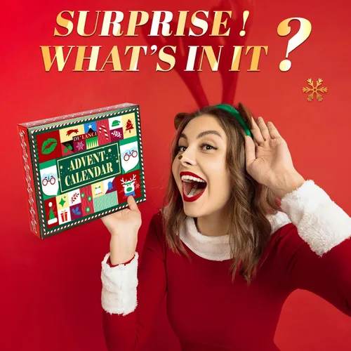 Miniatura 2 de Calendario de Adviento de maquillaje 2026, kit de regalo de maquillaje sorpresa de Navidad de DE'LANCI para mujeres, calendario de cuenta regresiva