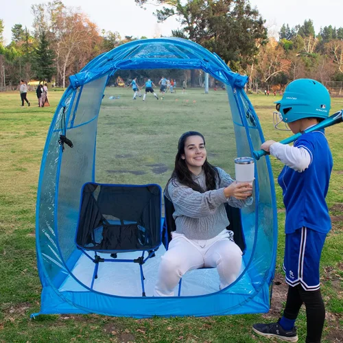Miniatura 10 de All Weather Proof Pod Sports Tent,Outdoor Weather Tent Sports Pod Pop Up Shelter with Sealed Floor,Clear Tent for Sport Event,Camping,Fishing 8