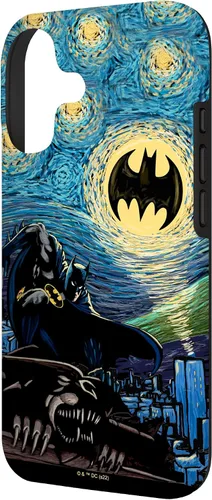 Miniatura 2 de DC Comics Batman Starry Night Style Painting Case para iPhone 17