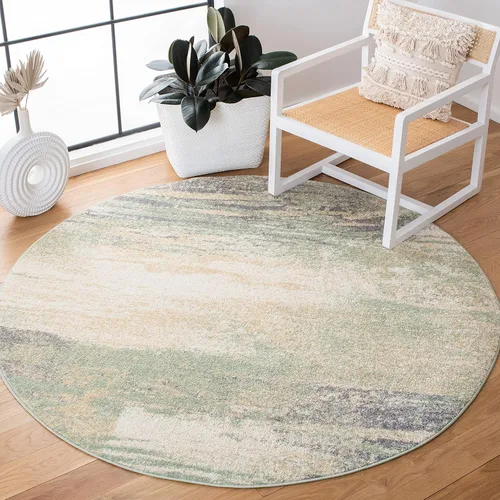 Miniatura 17 de SAFAVIEH, colección Adirondack - Alfombra de 6 x 9 pies, plateada/multicolor, abstracta, moderna, no desprende pelo, de fácil cuidado, para zonas