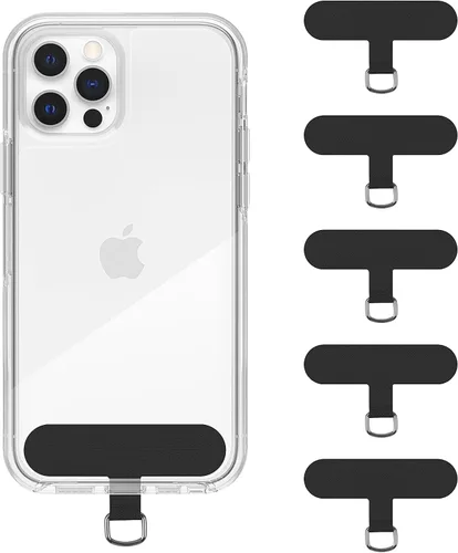 Lengüeta universal para teléfono celular sin adhesivo, paquete de 5 piezas de repuesto para correa de teléfono, parche de cordón de seguridad (5