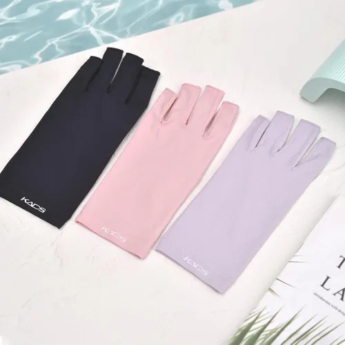 Miniatura 5 de KADS Guantes UV para lámpara de uñas, guantes profesionales de protección UV UPF100+, guantes sin dedos, protegen la piel del sol y la lámpara