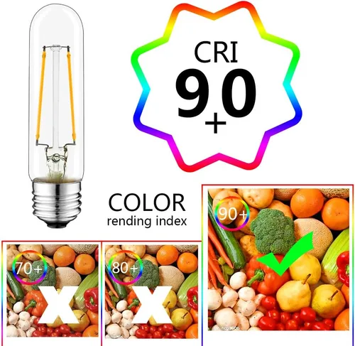 Miniatura 6 de Bombillas LED tubulares T10 de 5 pulgadas, bombillas Edison vintage E26 de 4000 K, regulables, 4 W igual a 40 vatios, 400 lúmenes, bombillas