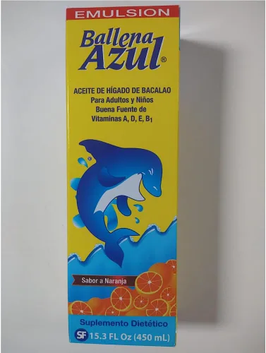 Miniatura 7 de Ballena Azul Aceite de Hígado de Bacalao para Adultos y Niños, Aceite de Hígado de Bacalao para Adultos y Niños, Buena Fuente de Vitaminas A, D, E