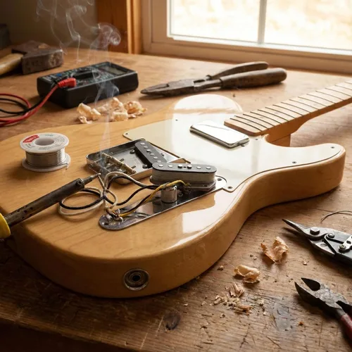 Miniatura 6 de Paquete de pastillas Fender Pure Vintage '64 Telecaster con cable de instrumento Paquete con cable