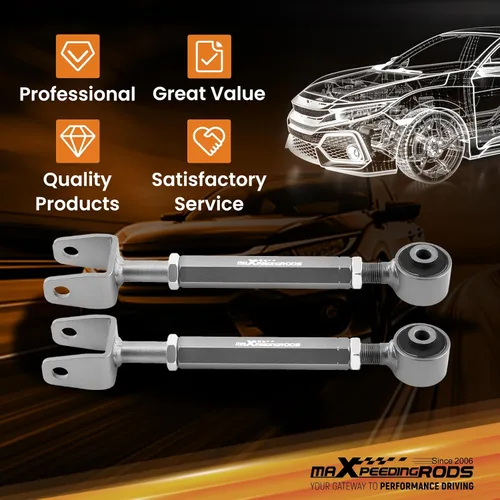 Miniatura 6 de maXpeedingrods Brazo de control superior trasero ajustable para Chrysler Sebring 2007-2010, para Dodge Journey Avenger 2008-2010, 1 par de brazos